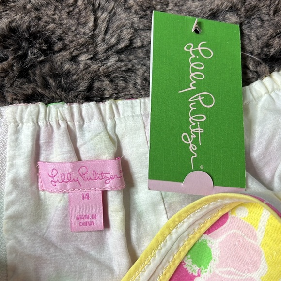 Lilly Pulitzer Pink and Green Floral Midi Dress - Picture 10 of 10